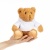 Мягкая игрушка «Мишка Cuddleton» в белом худи от martvrn.ru