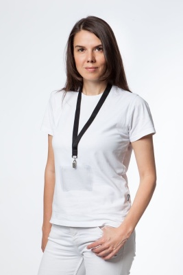 Лента для бейджа Neckband, черная от martvrn.ru