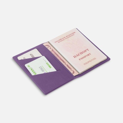 Обложка для паспорта Devon, фиолетовая от martvrn.ru