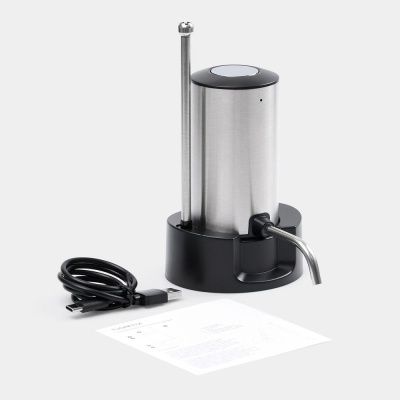 Электрический аэратор-дозатор для вина Tuoretta, серебристый от martvrn.ru