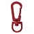 Застежка-карабин Snap Hook, S, красная от martvrn.ru