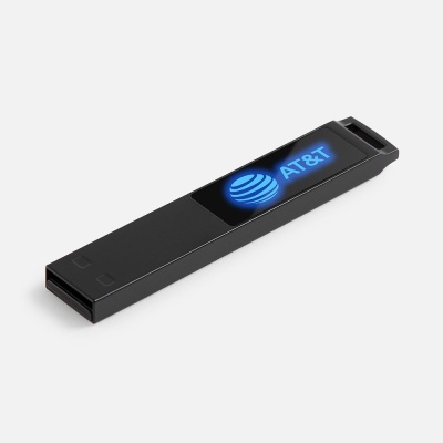Флешка markBright Black с синей подсветкой, 32 Гб от martvrn.ru