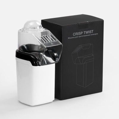 Машина для приготовления попкорна Crisp Twist, белая от martvrn.ru
