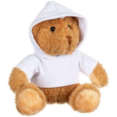 Мягкая игрушка «Мишка Cuddleton» в белом худи от martvrn.ru