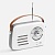 Bluetooth-колонка с радио Retronica, белая от martvrn.ru