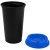 Стакан с крышкой Color Cap Black, черный с синим от РПК МАРТ Воронеж Стакан с крышкой Color Cap Black, черный с синим от martvrn.ru