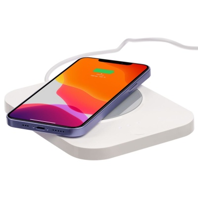 Кружка с подогревом и беспроводной зарядкой dualBase plus, белая от martvrn.ru